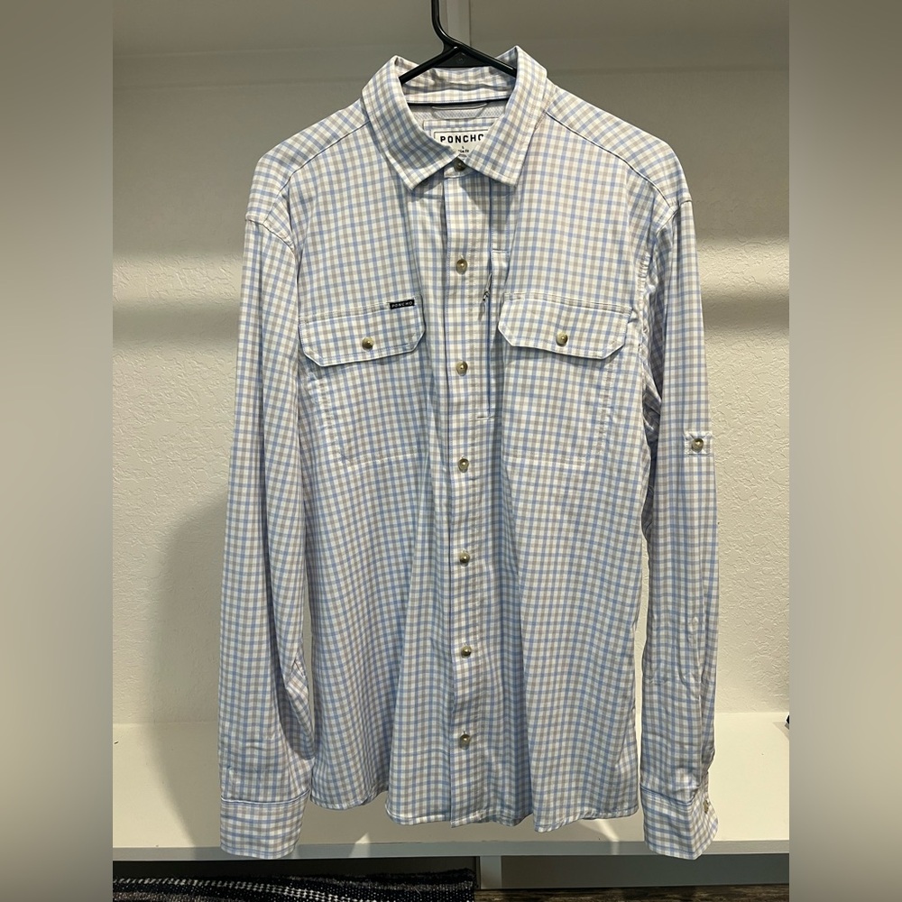 Poncho Outdoors Catfish long sleeve button down shirt